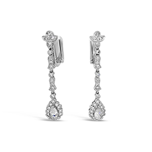 Diamond Dangle Estate Earrings