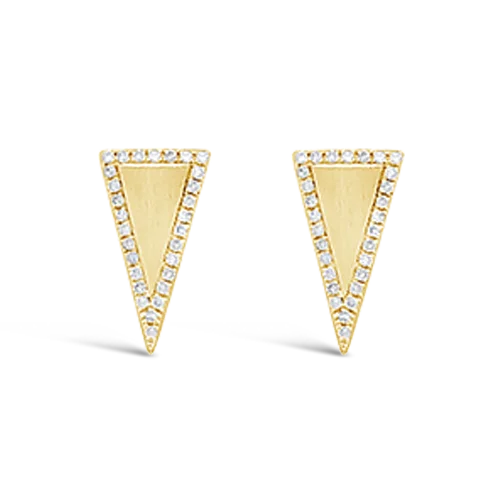 Diamond Triangle Earrings