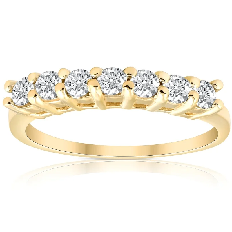 5/8ct 14K Yellow Gold Diamond Anniversary Wedding Ring