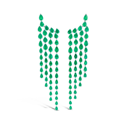 Emerald Cascade Earrings