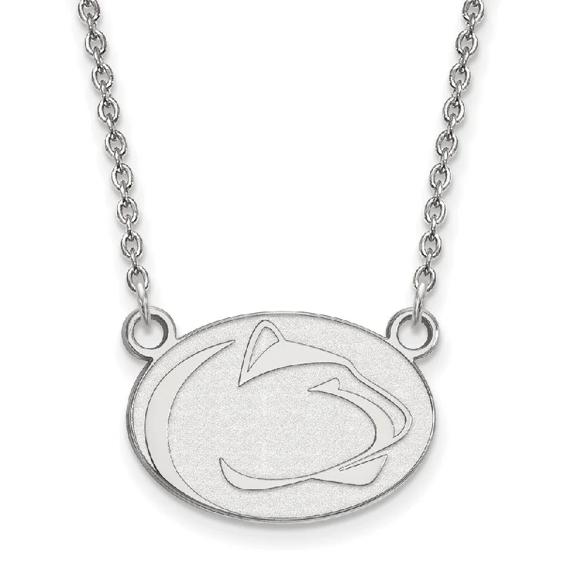 14k White Gold Penn State Small Pendant Necklace