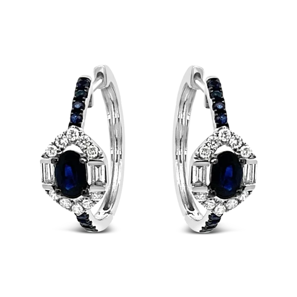 Sapphire & Diamond Earrings