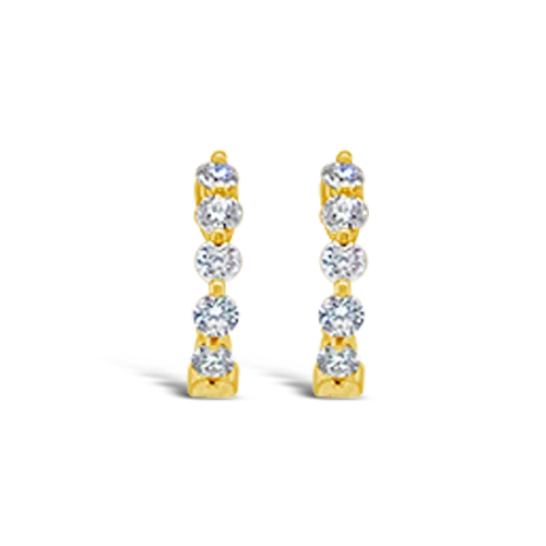 Diamond Hoop Earrings