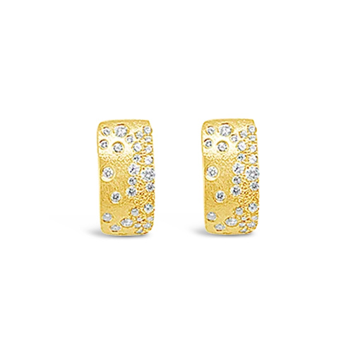 Diamond Confetti Huggie Earrings