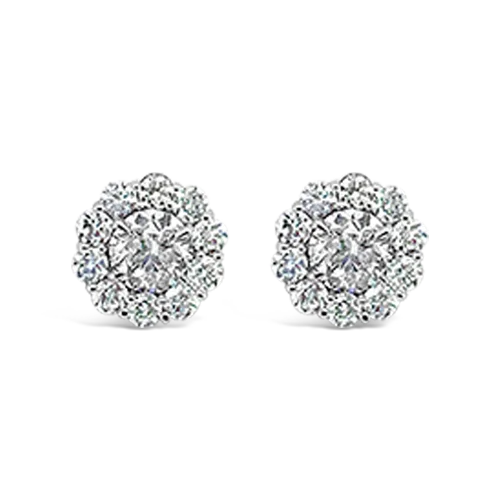 Diamond Cluster Earrings