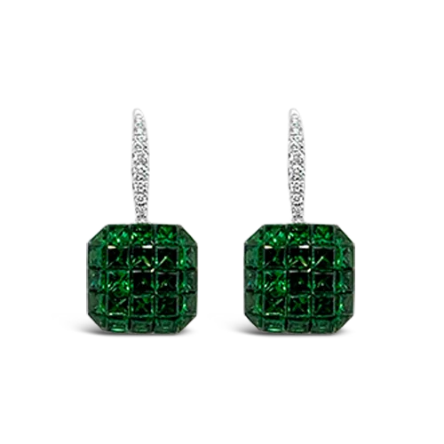 Tsavorite & Diamond Earrings