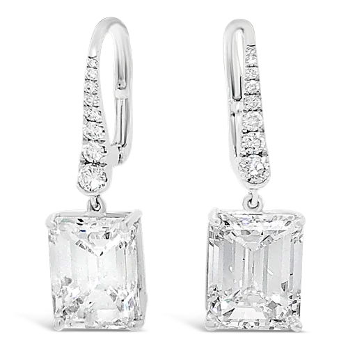 Diamond Dangle Earrings