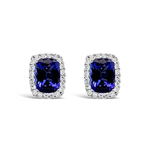 Tanzanite & Diamond Earrings