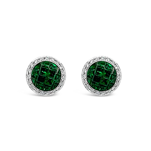 Tsavorite & Diamond Earrings