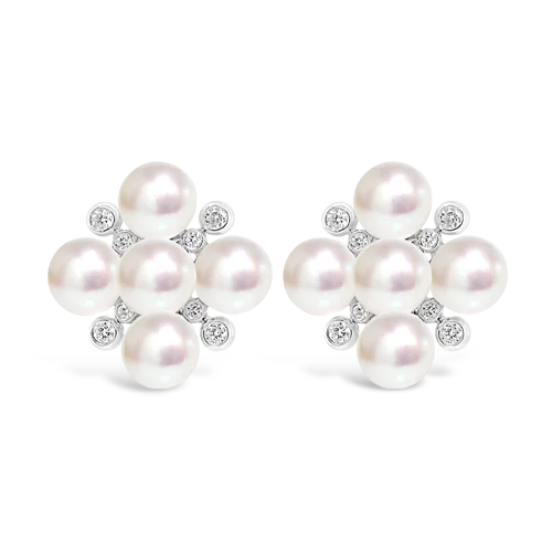 South Sea Pearl & Diamond Earrings