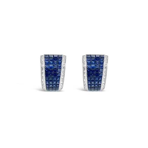 Sapphire & Diamond Earrings