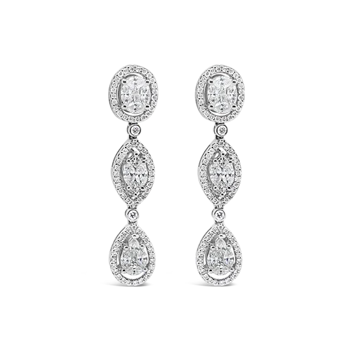 Diamond Dangle Earrings