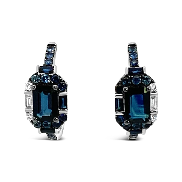 Sapphire & Diamond Earrings