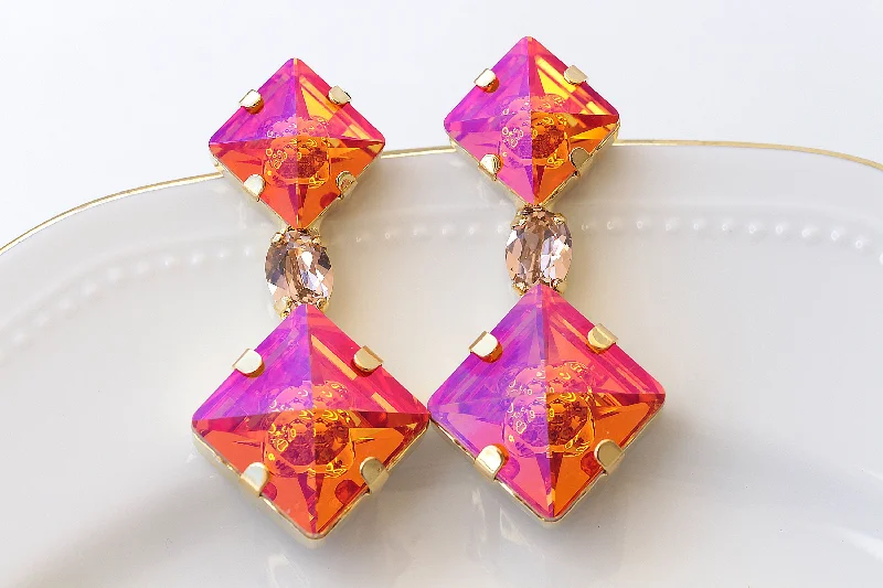 Orange Earrings