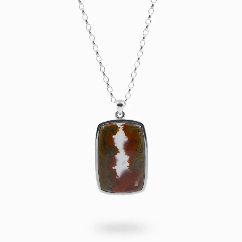 Seam Agate Necklace