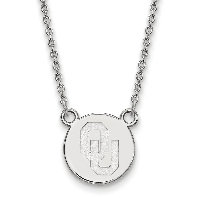 Sterling Silver Oklahoma Small Disc Necklace