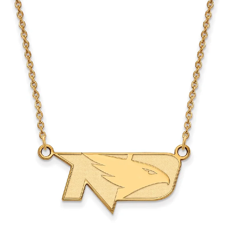 14k Gold Plated Silver North Dakota Small Pendant Necklace