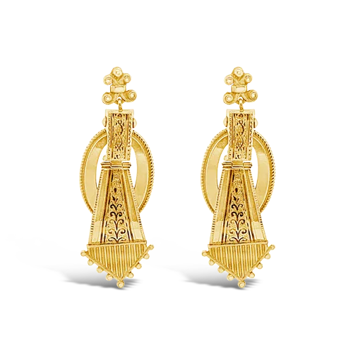 Gold Antique Earrings