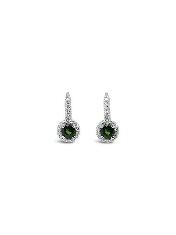 Tsavorite & Diamond Earrings