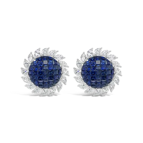 Sapphire & Diamond Earrings