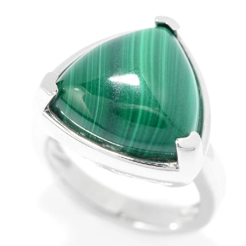 925 Sterling Silver Malachite Ring