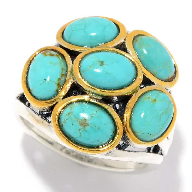 925 Sterling Silver Mine#8 Turquoise Ring