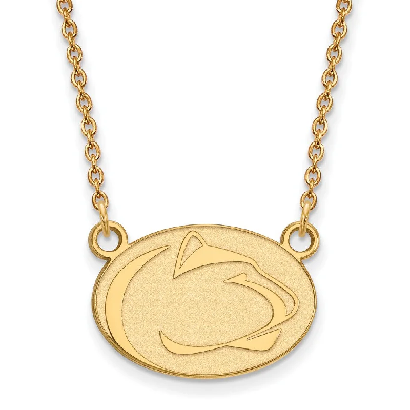 14k Yellow Gold Penn State Small Pendant Necklace