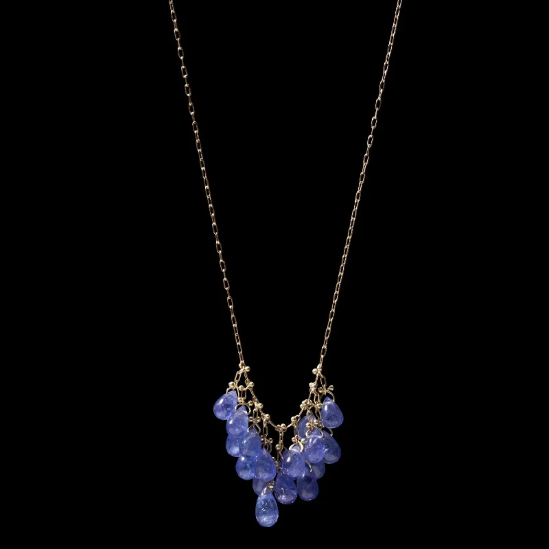 Tanzanite Waterfall Necklace