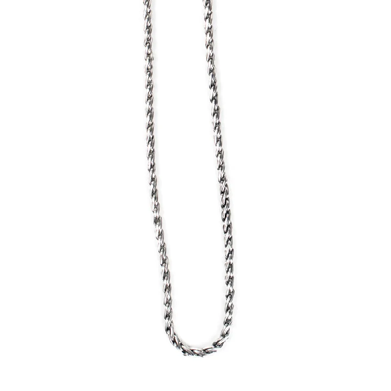 Silver Chain Rope Necklace