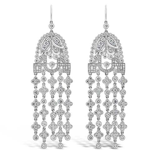 Diamond Dangle Earrings