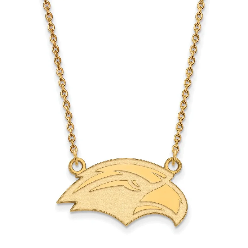 14k Gold Plated Silver Southern Miss Small Pendant Necklace