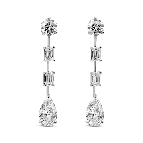 Diamond Dangle Earrings