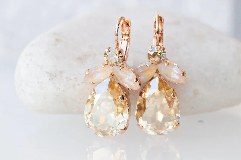 CHAMPAGNE DROP EARRINGS