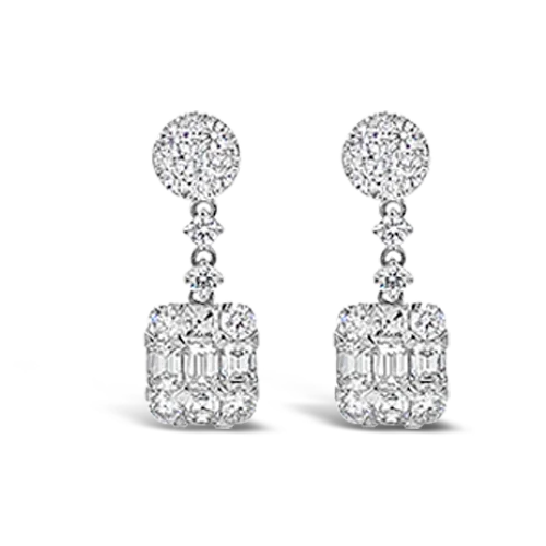 Diamond Dangle Earrings