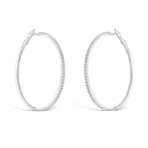 Diamond Hoop Earrings