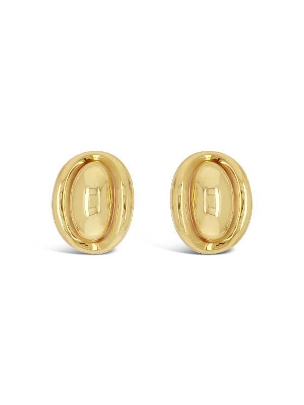 Gold Bombe Estate Earrings