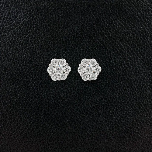 Diamond Cluster Earrings