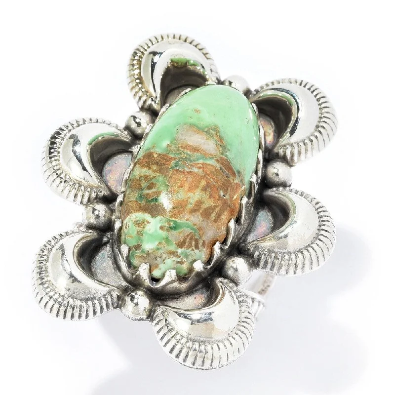 925 Sterling Silver Variscite Ring