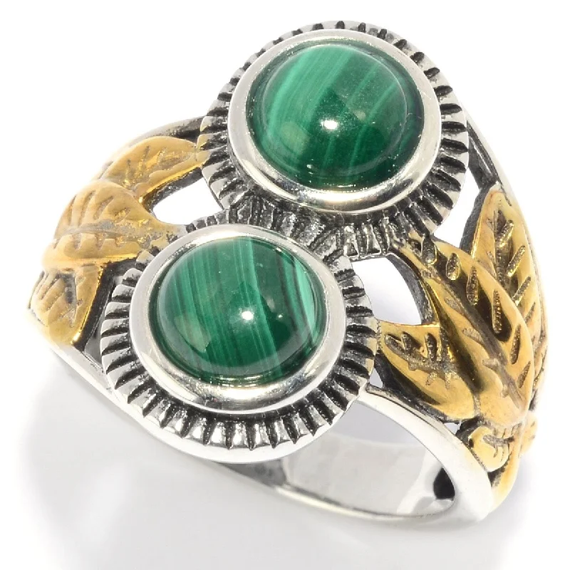 925 Sterling Silver Malachite Ring