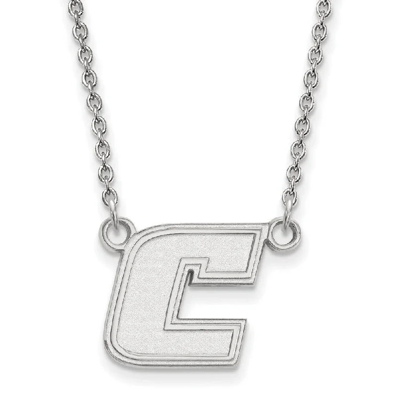 Sterling Silver U of Tenn Chattanooga Small Initial C Necklace