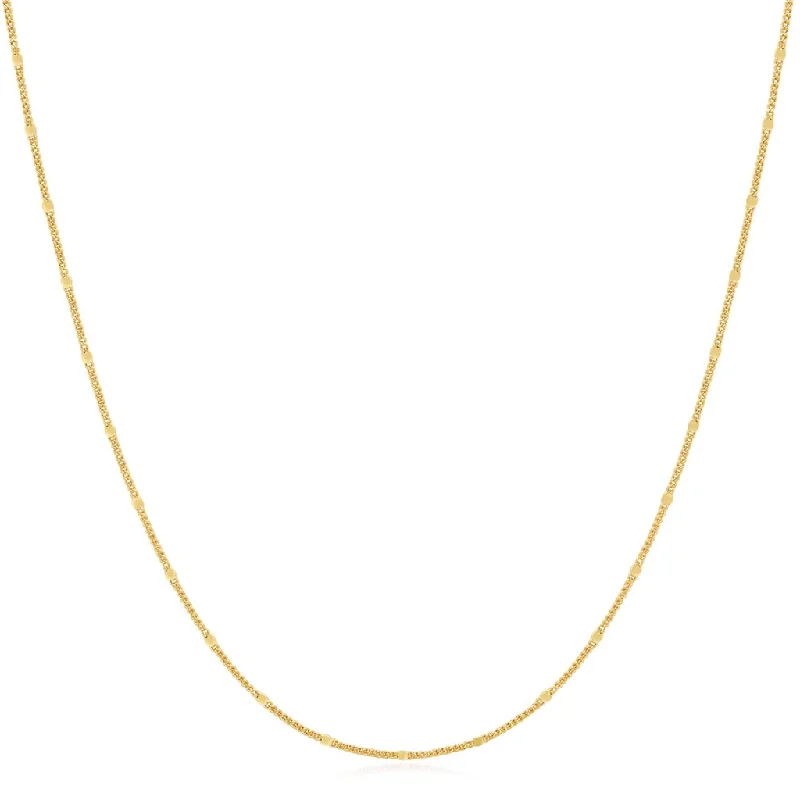 Sterling Silver & 14K Yellow Gold Plated Spheres Station Chain Necklace by Ania Haie