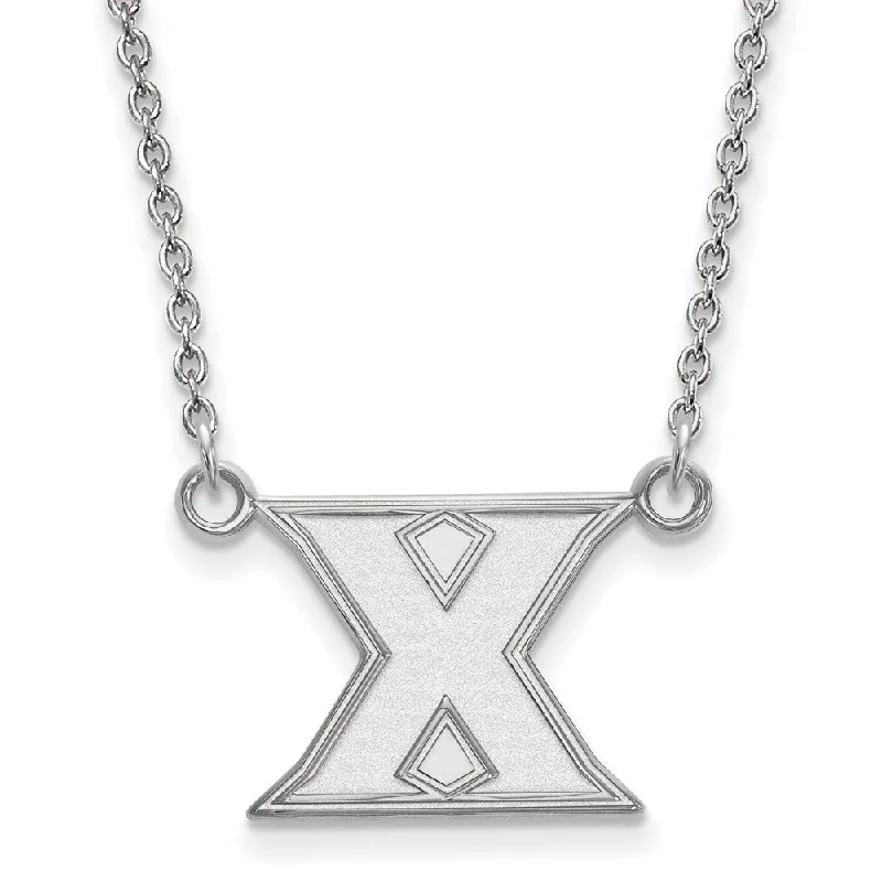 Sterling Silver Xavier U Small Initial X Pendant Necklace