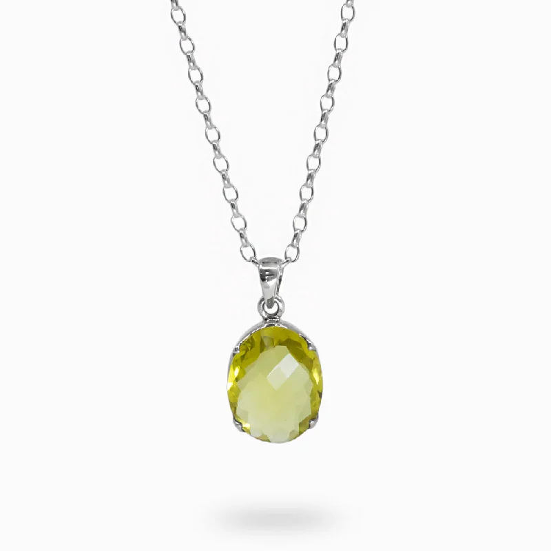 Lemon Quartz Necklace