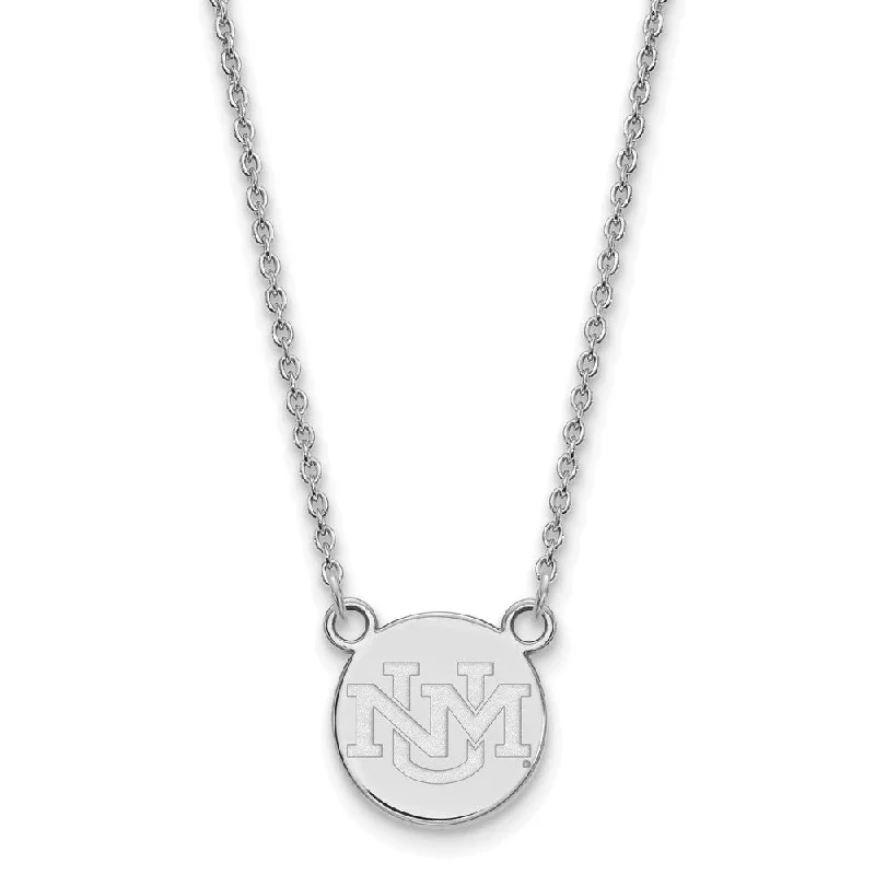 Sterling Silver U of New Mexico Small Pendant Necklace