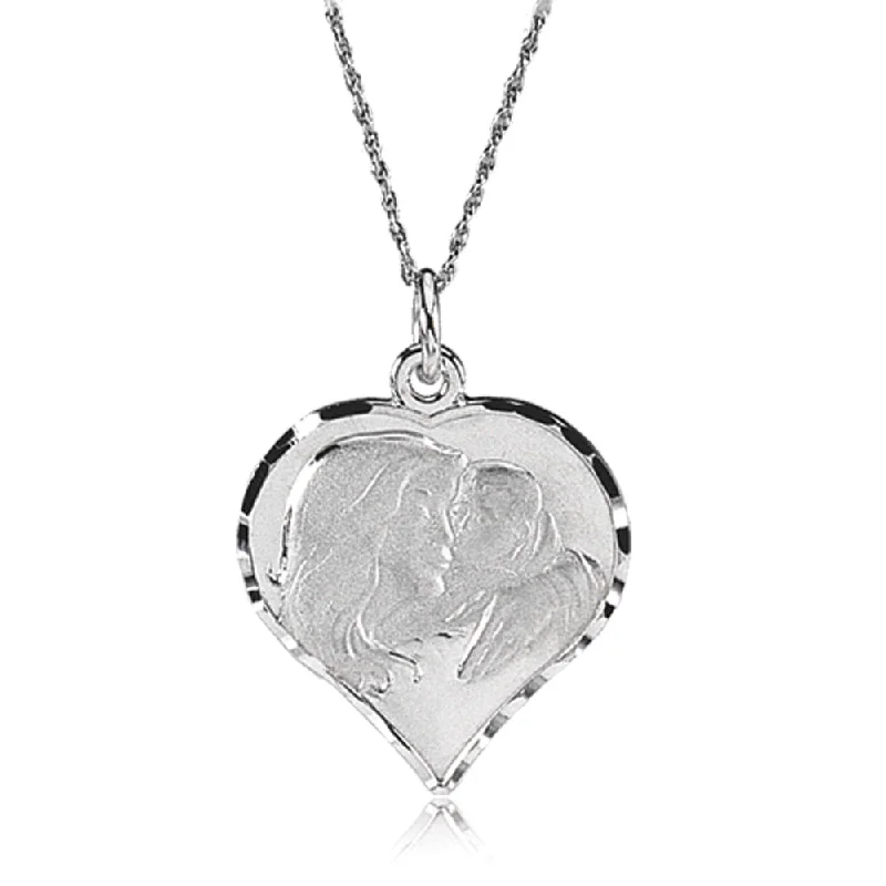 My Beautiful Child Necklace in 14k White Gold