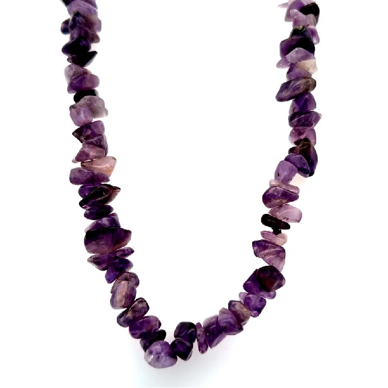 Estate 36" Amethyst Bead Necklace