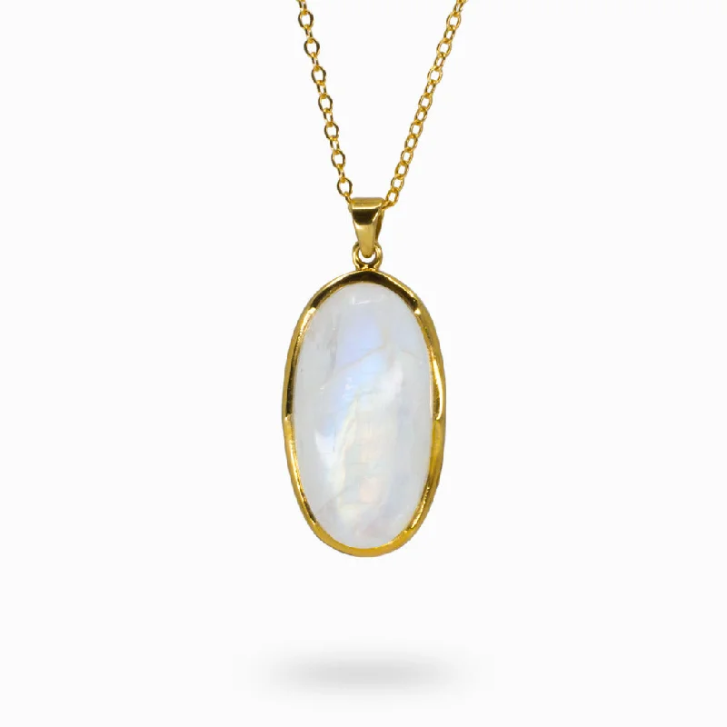 Rainbow Moonstone Necklace