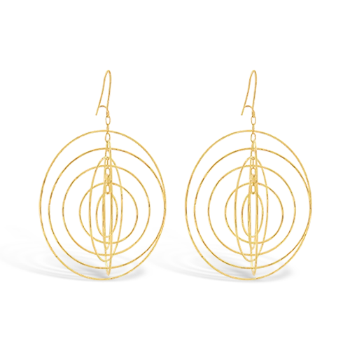 Gold Estate Spinner Earrings