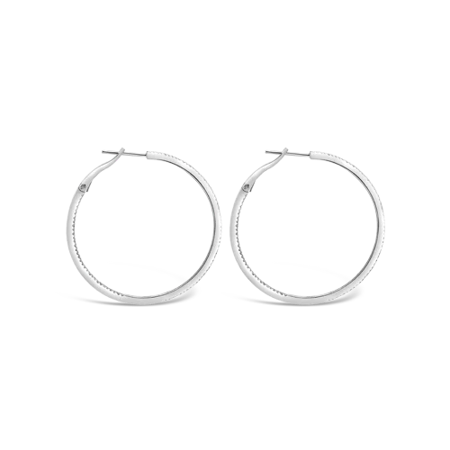 Diamond Hoop Earrings