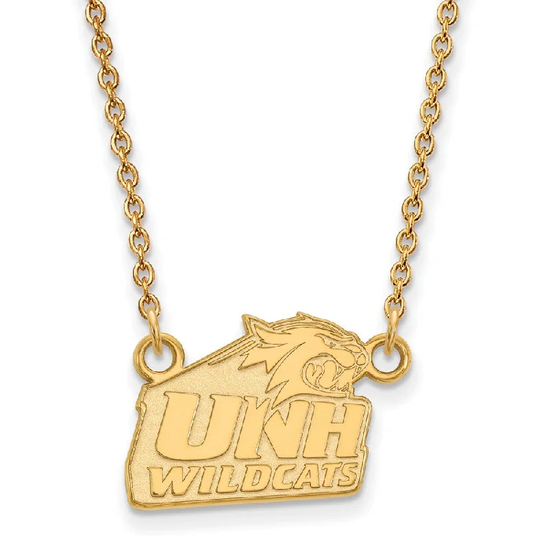 14k Gold Plated Silver U of New Hampshire Small Pendant Necklace